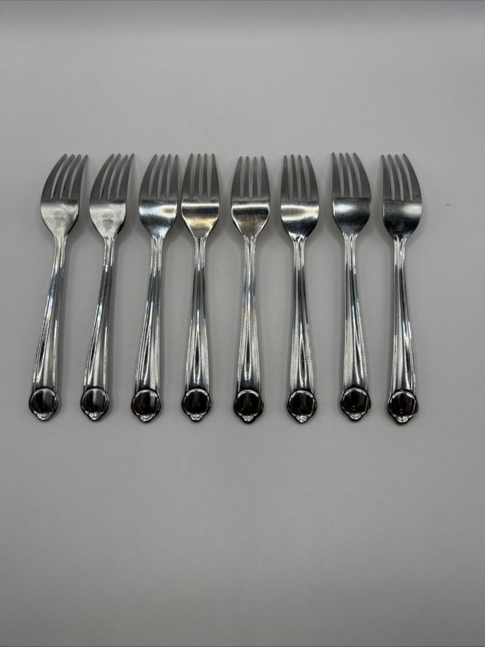 Mikasa CLASSICO SATIN Dinner Forks (Set of 8) Gerald Patrick 18/8 Korea 8 1/8" - Picture 11 of 16